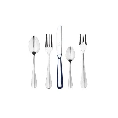 Mepra Roma Flatware Set With Cake Fork - 30 Pieces Knives Hollow Handle - Stainless Steel