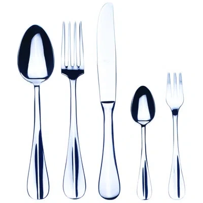 Mepra Roma Flatware Set With Cake Forks - 30 Pieces - Stainless Steel