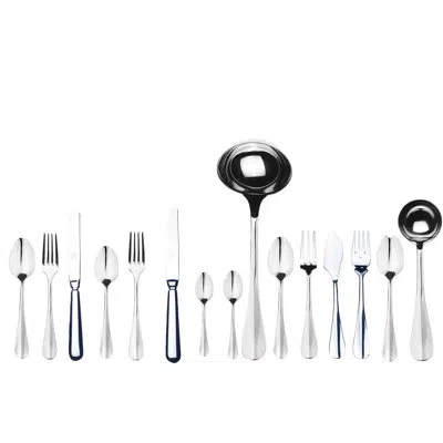 Mepra Roma Flatware Set With H/h Knives - 126 Pieces - Stainless Steel