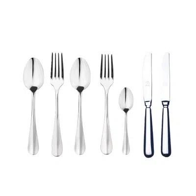 Mepra Roma Flatware Set With H/h Knives - 42 Pieces - Stainless Steel