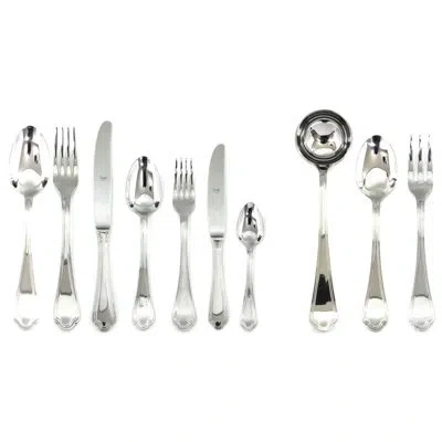 Mepra Roma Flatware Set With H/h Knives - 87 Pieces - Stainless Steel