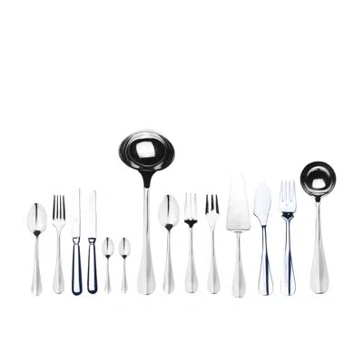 Mepra Roma Flatware Set With H/h Knives (configuration S) - 113 Pieces - Stainless Steel