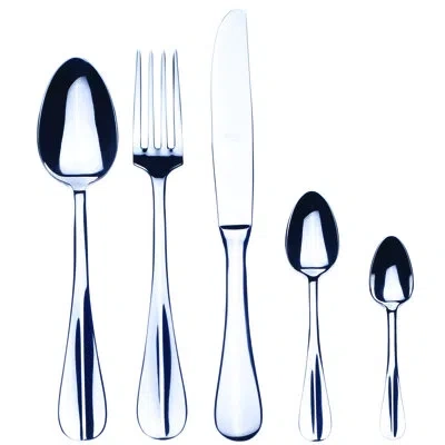 Mepra Roma Flatware Set With Moka Spoons - 30 Pieces - Stainless Steel