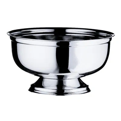 Mepra Round Bowl With Base, Palace In Silver
