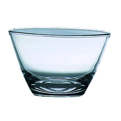 Mepra Round Glass Bowl; Uno; H: 2-7/8"; D: 4-3/4"; C: 13-1/2 Oz. In Silver