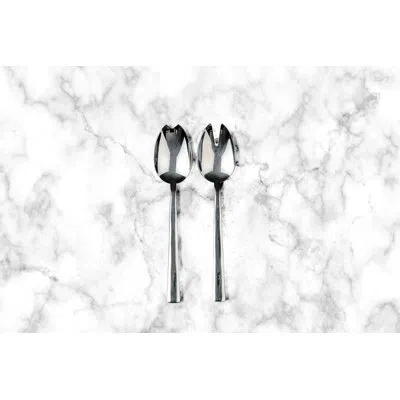 Mepra Salad Servers (fork And Spoon) Atena Stainless Steel
