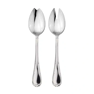 Mepra Salad Servers (fork And Spoon) Raffaello Stainless Steel