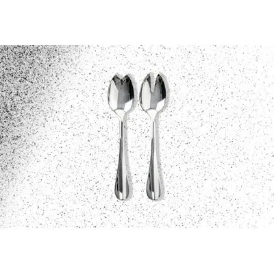 Mepra Salad Servers (fork And Spoon) Roma Stainless Steel