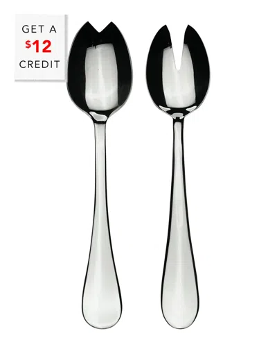 Mepra Salad Servers With $12 Credit In Silver