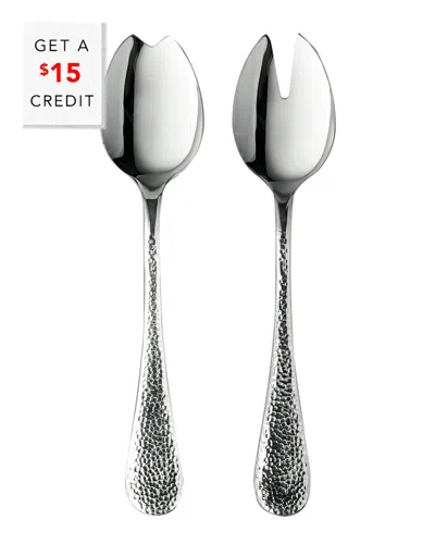 Mepra Salad Servers With $15 Credit In Silver