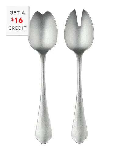 Mepra Salad Servers With $16 Credit In Silver