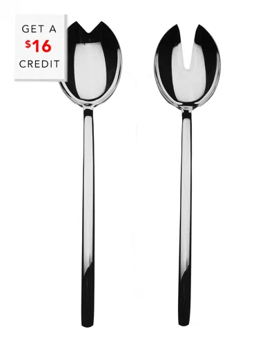 Mepra Salad Servers With $16 Credit In Silver