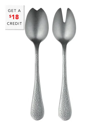 Mepra Salad Servers With $18 Credit In Silver