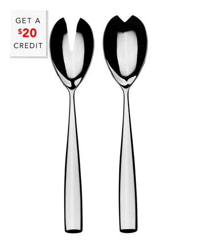 Mepra Salad Servers With $20 Credit In Silver