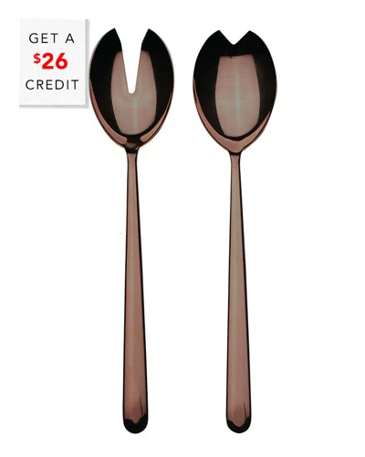 Mepra Salad Servers With $26 Credit In Brown