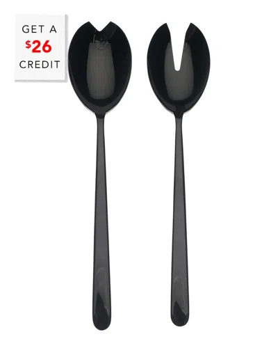 Mepra Salad Servers With $26 Credit In Black