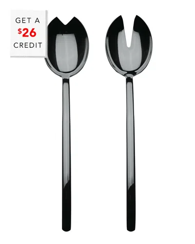Mepra Salad Servers With $26 Credit In Black