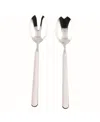 Mepra Salad Serving Set Fantasia Flatware Set, Set Of 2 In White