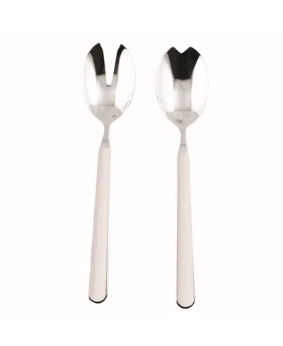Mepra Salad Serving Set Fantasia Flatware Set, Set Of 2 In White