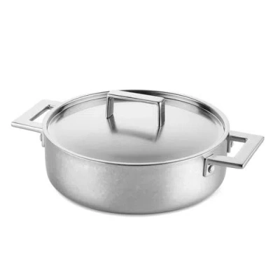 Mepra Saute Pan 2 Handles With Lid In Silver