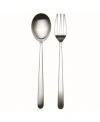 Mepra Serving Fork And Spoon Linea Cutlery, Set Of 2 In Silver-tone