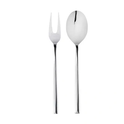 Mepra Serving Set (fork And Spoon) Atena Stainless Steel