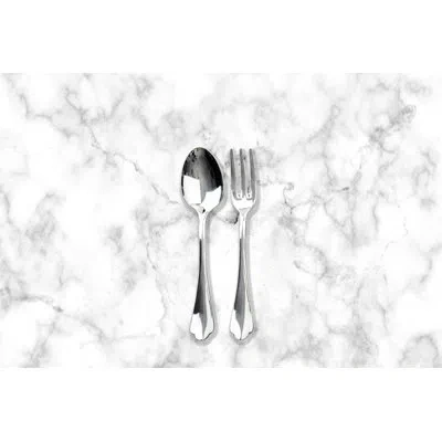 Mepra Serving Set (fork And Spoon) Dolce Vita Stainless Steel In Silver
