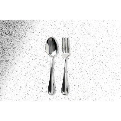Mepra Serving Set (fork And Spoon) Roma Stainless Steel