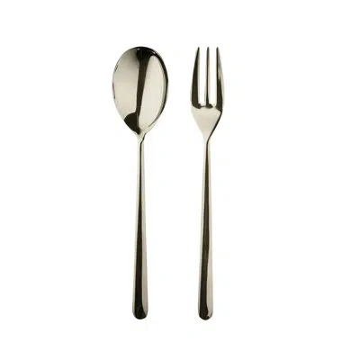 Mepra Serving Set Fork Spoon Linea Champ