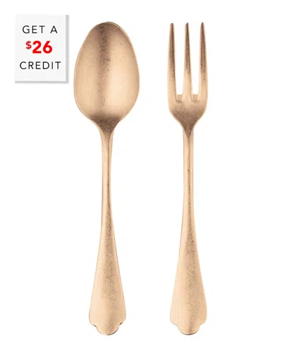Mepra Serving Set With $26 Credit In Gold