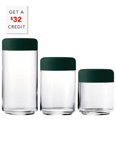 Mepra Set Of 3 Urano Canisters With $32 Credit In White