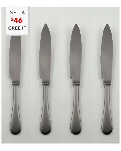 Mepra Set Of 4 American Steak Knives With $46 Credit In Multi