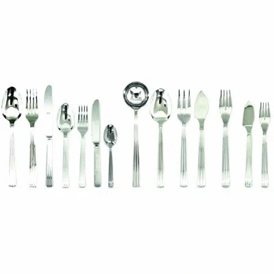 Mepra Sole Flatware Set With H/h Knives - 113 Pieces - Stainless Steel