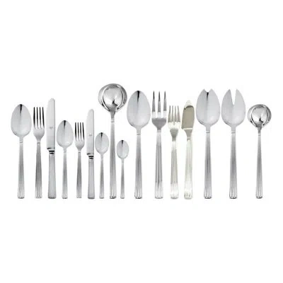 Mepra Sole Flatware Set With H/h Knives - 126 Pieces - Stainless Steel
