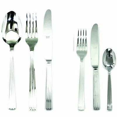 Mepra Sole Flatware Set With H/h Knives - 36 Pieces - Stainless Steel
