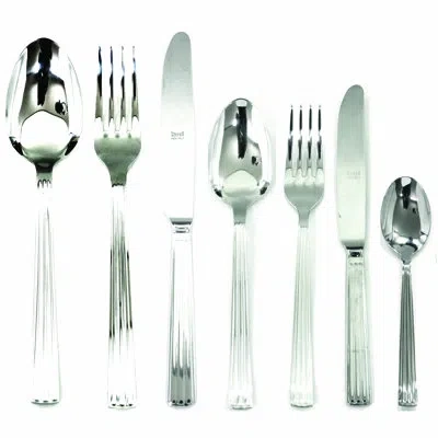 Mepra Sole Flatware Set With H/h Knives - 42 Pieces - Stainless Steel