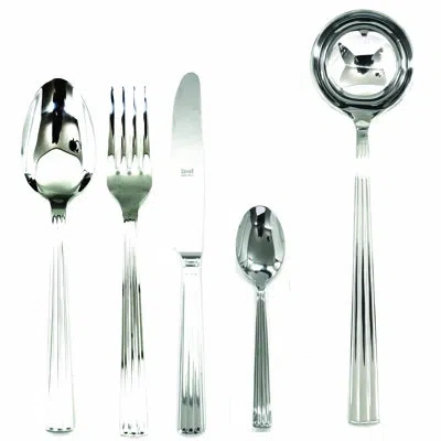 Mepra Sole Flatware Set With H/h Knives - 48 Pieces - Stainless Steel