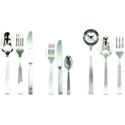 Mepra Sole Flatware Set With H/h Knives - 75 Pieces - Stainless Steel
