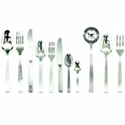 Mepra Sole Flatware Set With H/h Knives - 99 Pieces - Stainless Steel