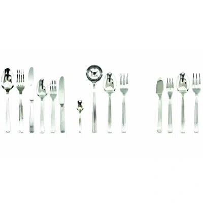 Mepra Sole Flatware Set With H/h Knives (configuration P) - 113 Pieces - Stainless Steel