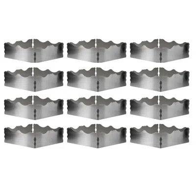 Mepra Square Bowl - 12 Pieces - Pewter