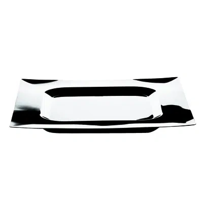 Mepra Square Charger; Uno L: 12-5/8" W: 12-5/8" In Silver