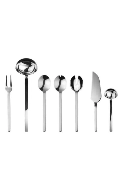 Mepra Stile 7-piece Place Serving Set In Silver