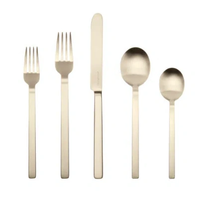 Mepra Stile By Pininfarina Flatware Set In Gold