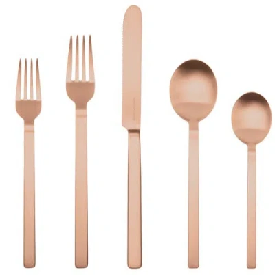 Mepra Stile By Pininfarina Flatware Set In Brown