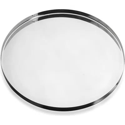 Mepra Stile By Pininfarina Round Tray In Silver