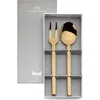 Mepra Stile Gift Boxed 2 Piece Serving Set In Gold