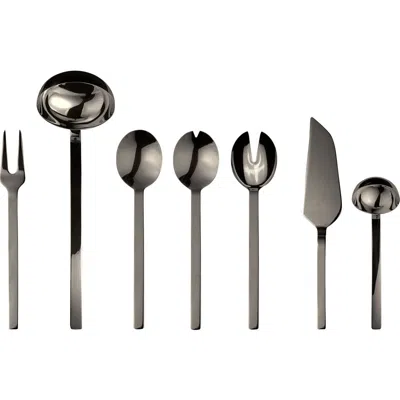 Mepra Stile By Pininfarina Serving Set In Gray