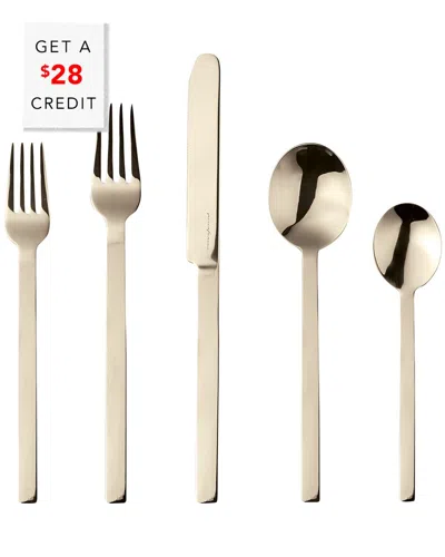 Mepra Stile Champagne 5pc Place Setting With $28 Credit