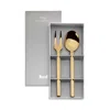 Mepra Stile Gift Boxed 2 Piece Serving Set In Gold